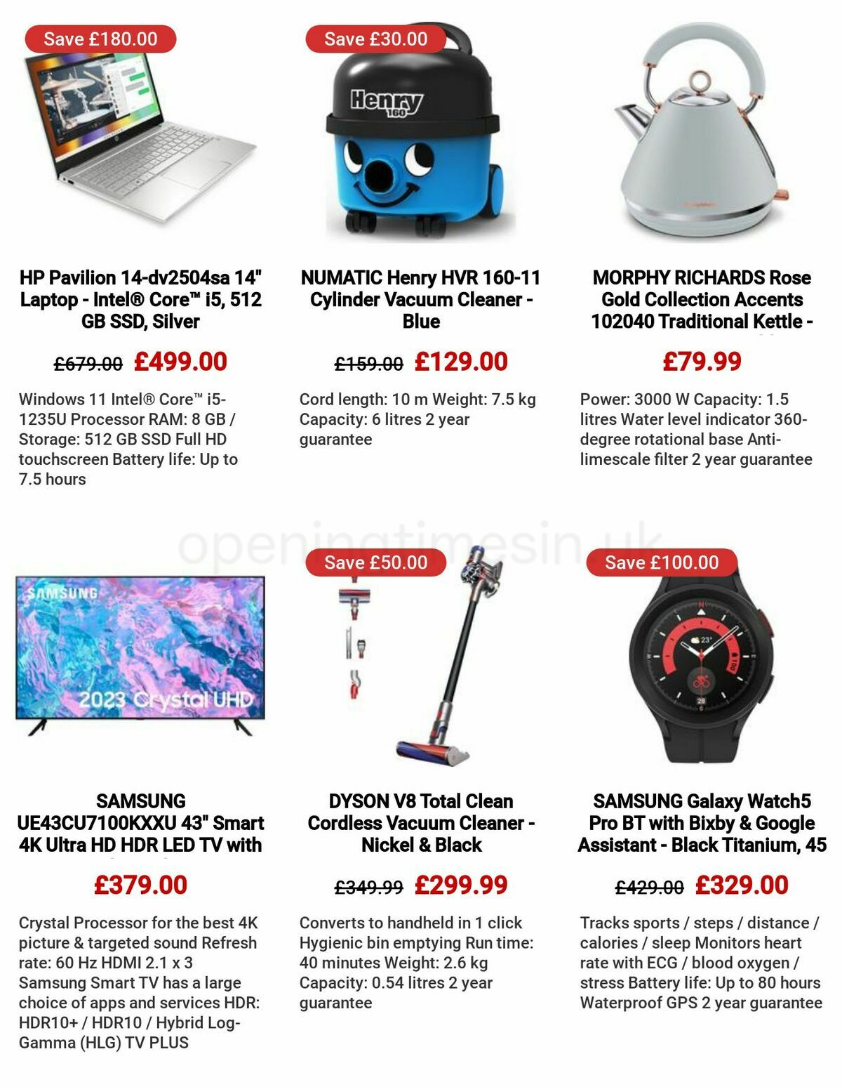 Currys Offers from 25 May