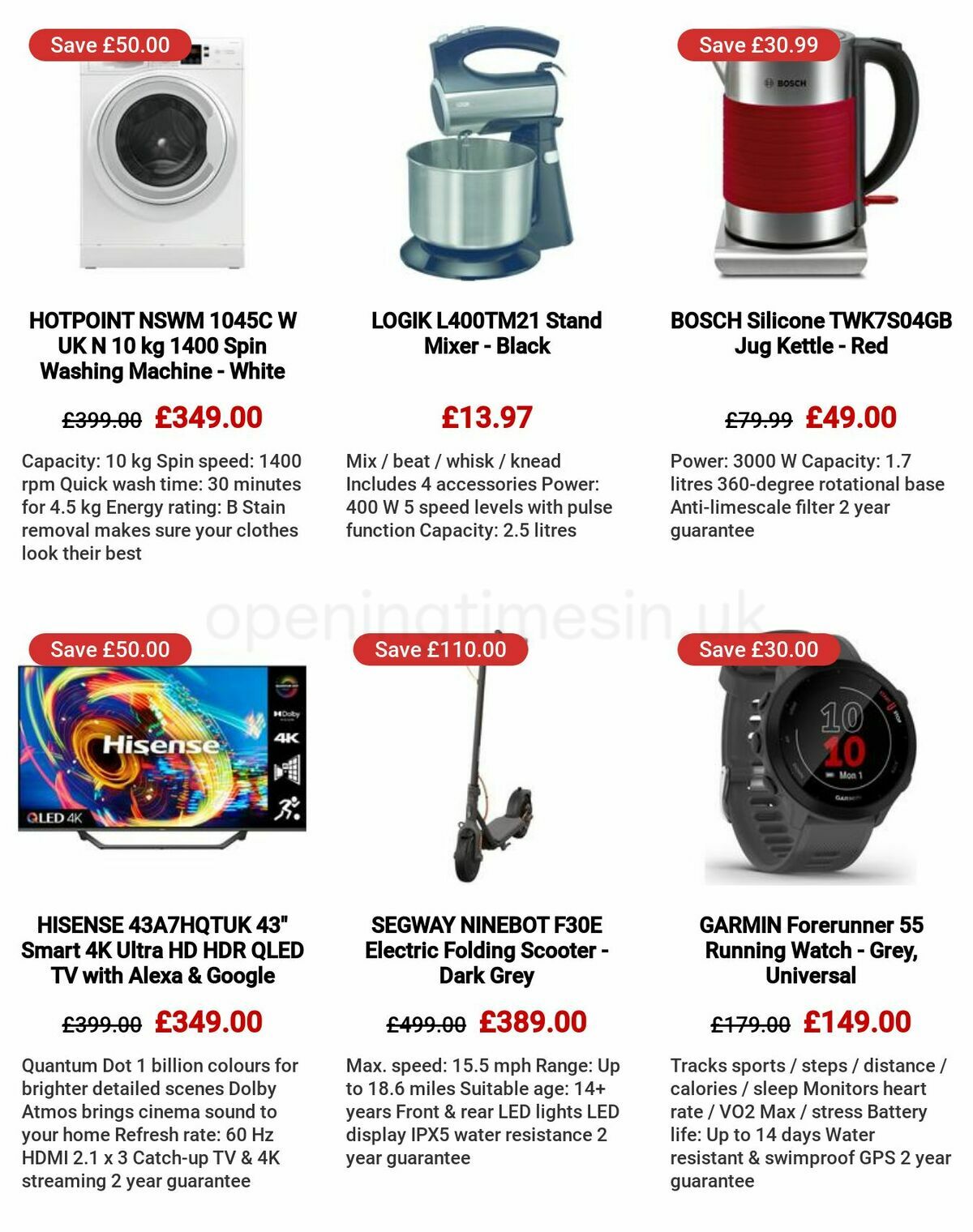 Currys Offers from 25 May