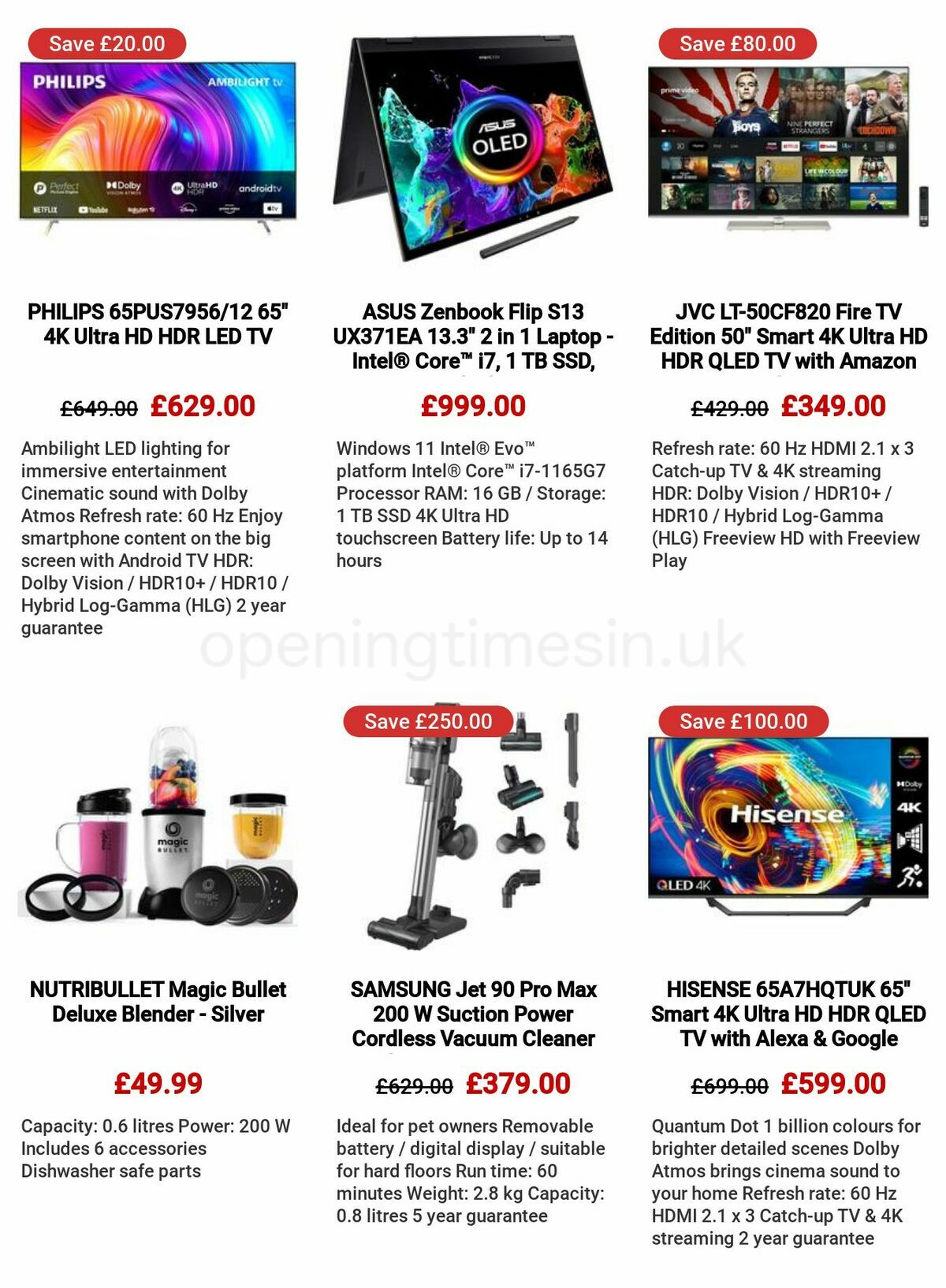 Currys Offers from 25 May