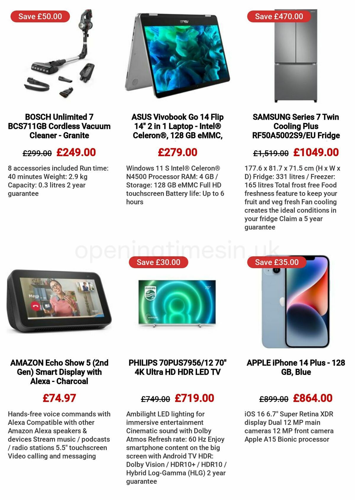 Currys Offers from 25 May