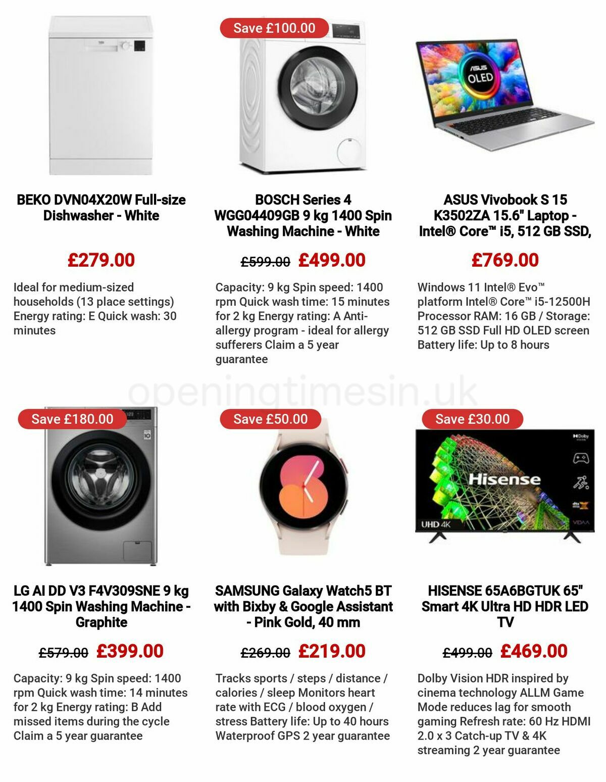 Currys Offers from 25 May