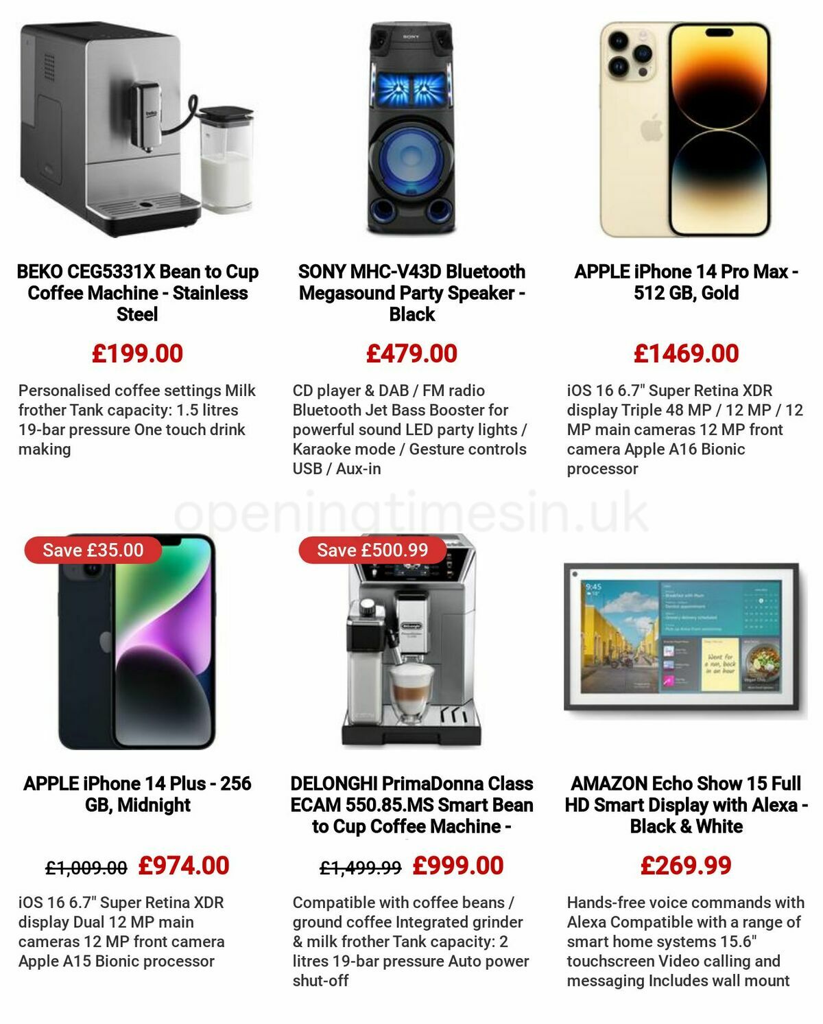 Currys Offers from 8 June