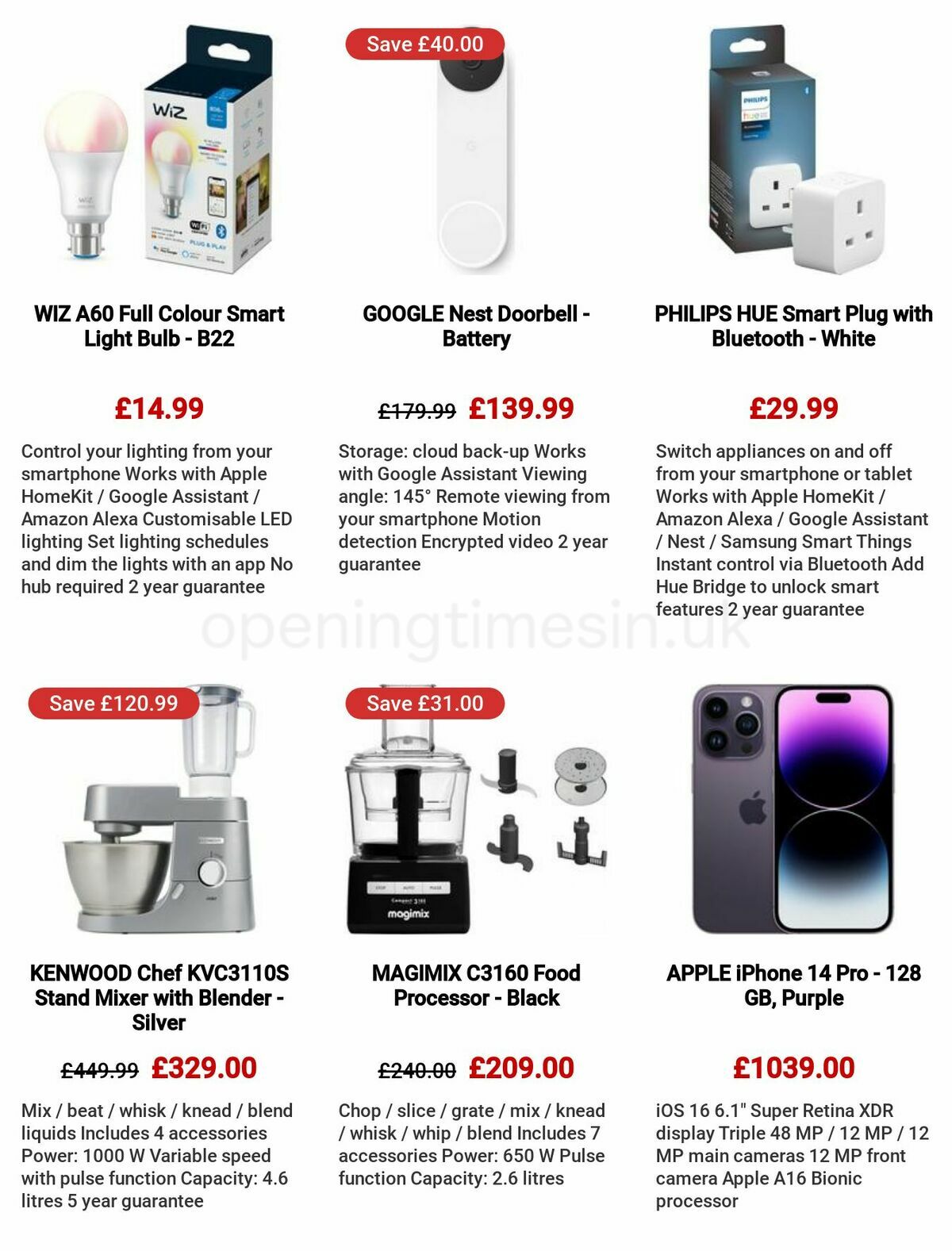 Currys Offers from 8 June