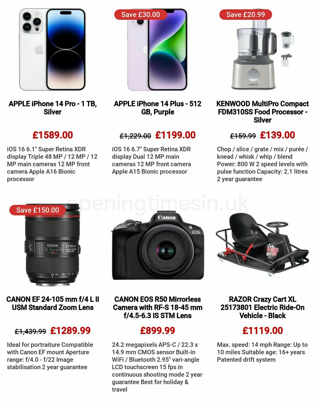 Currys Offers from 8 June