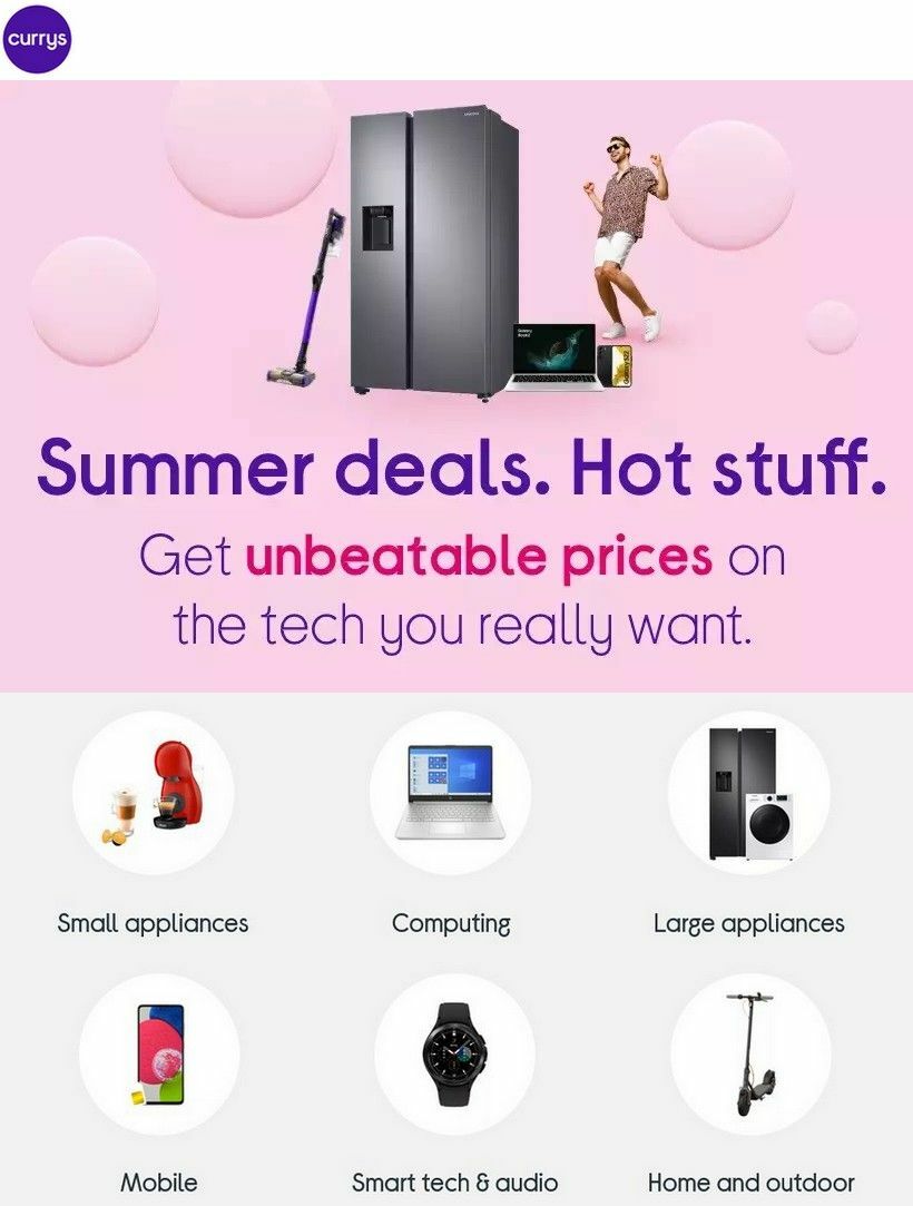 Currys Offers from 6 July