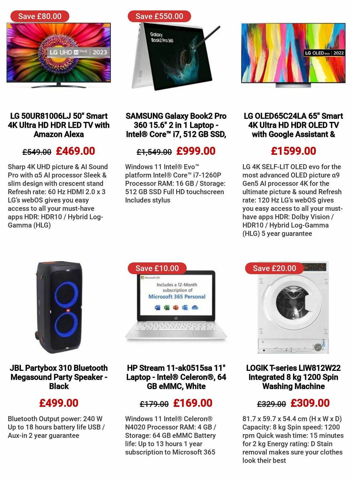 Currys Offers from 6 July