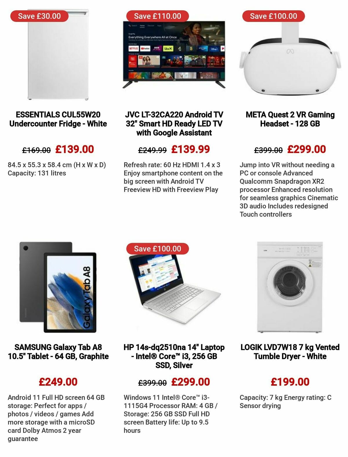Currys Offers from 27 July