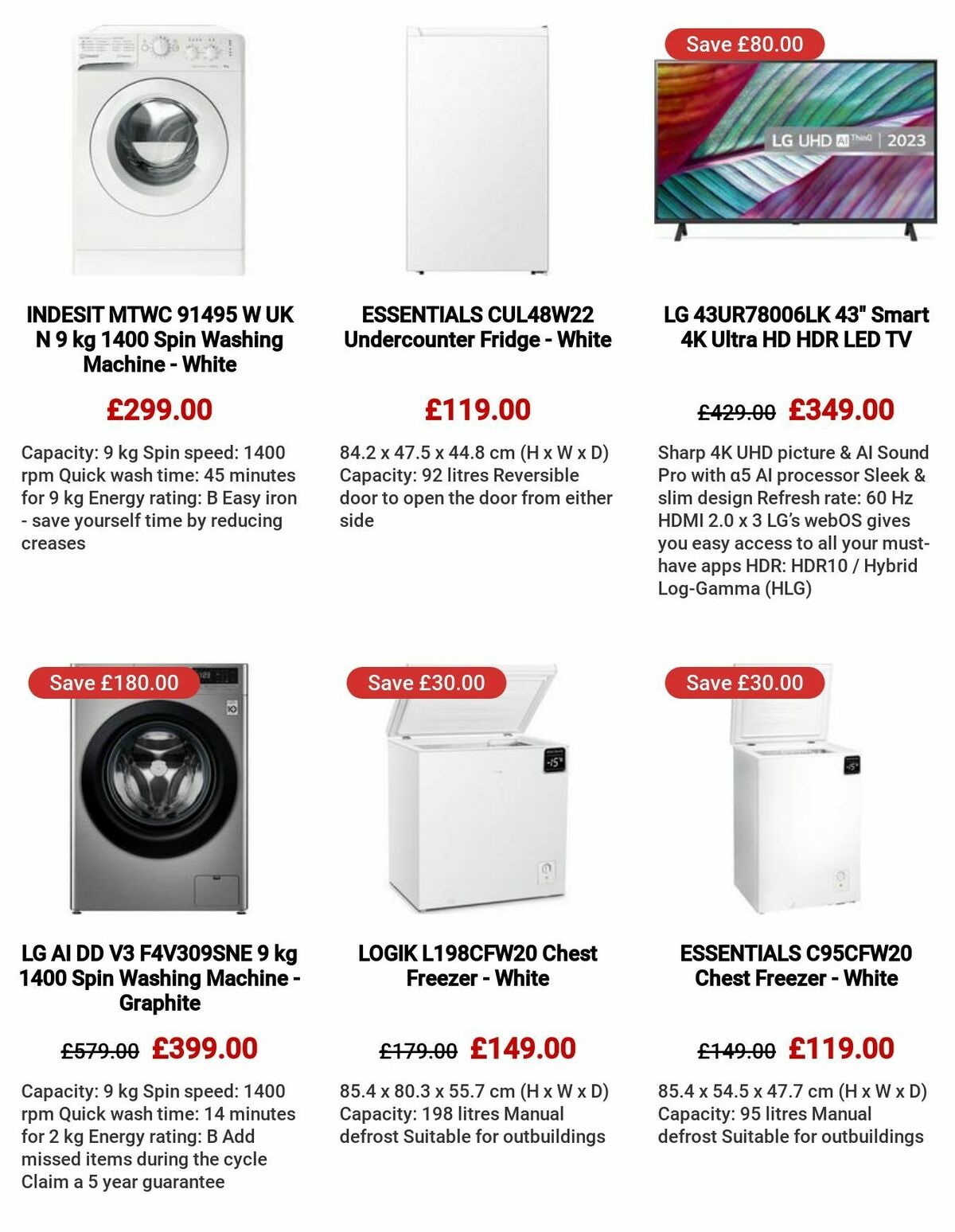 Currys Offers from 27 July