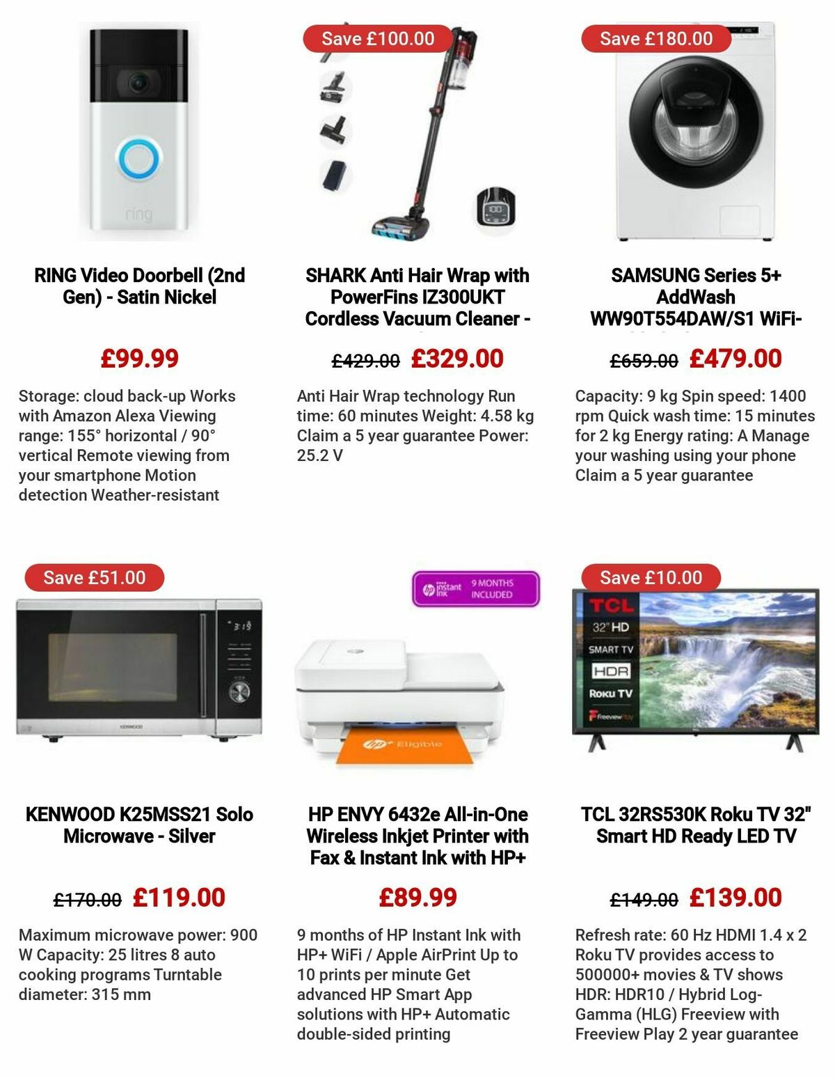Currys Offers from 27 July