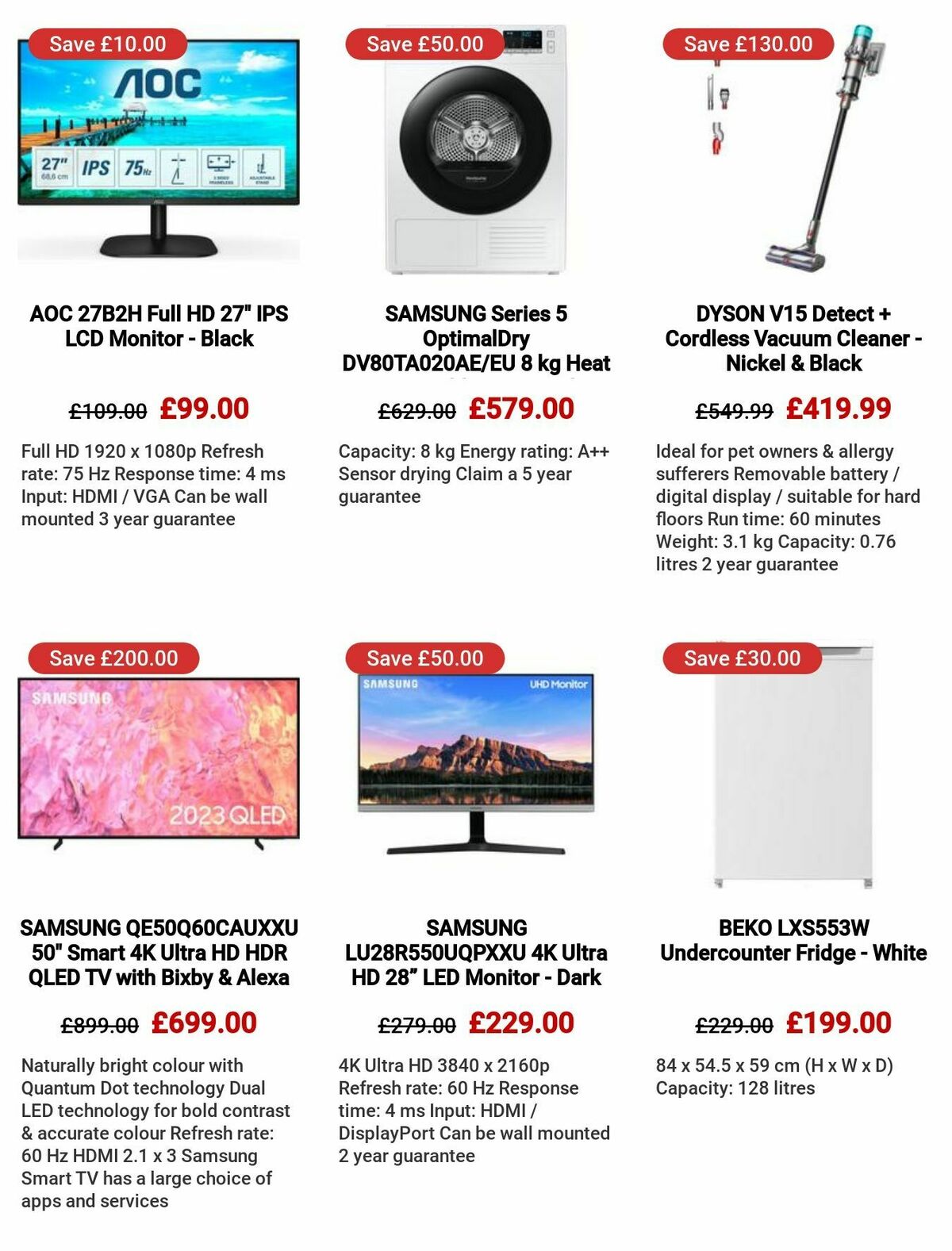 Currys Offers from 27 July
