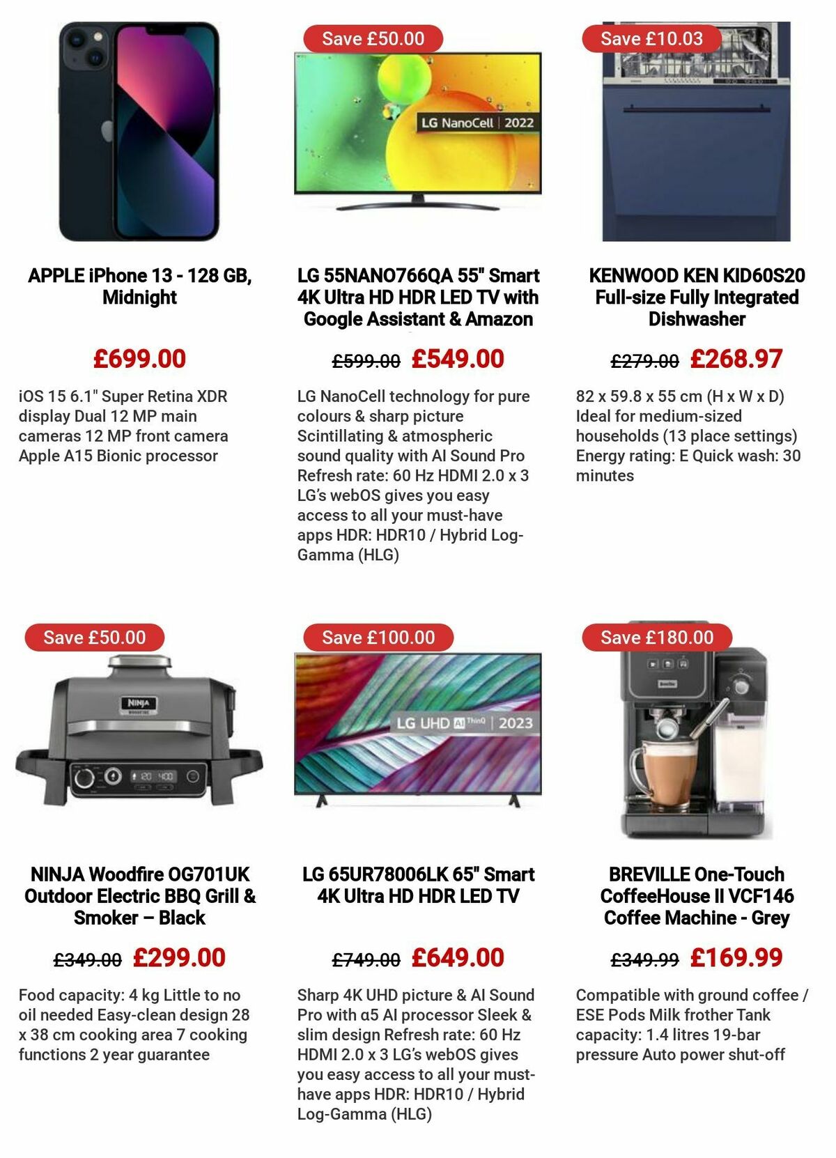 Currys Offers from 27 July