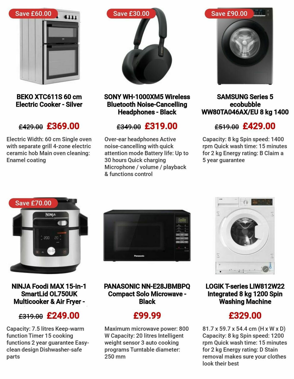 Currys Offers from 27 July