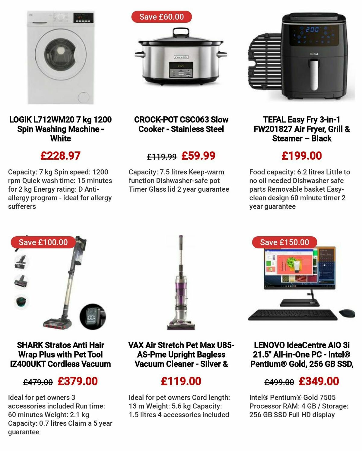 Currys Offers from 27 July