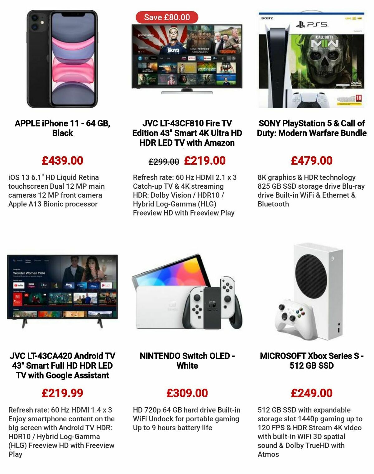 Currys Offers from 27 July