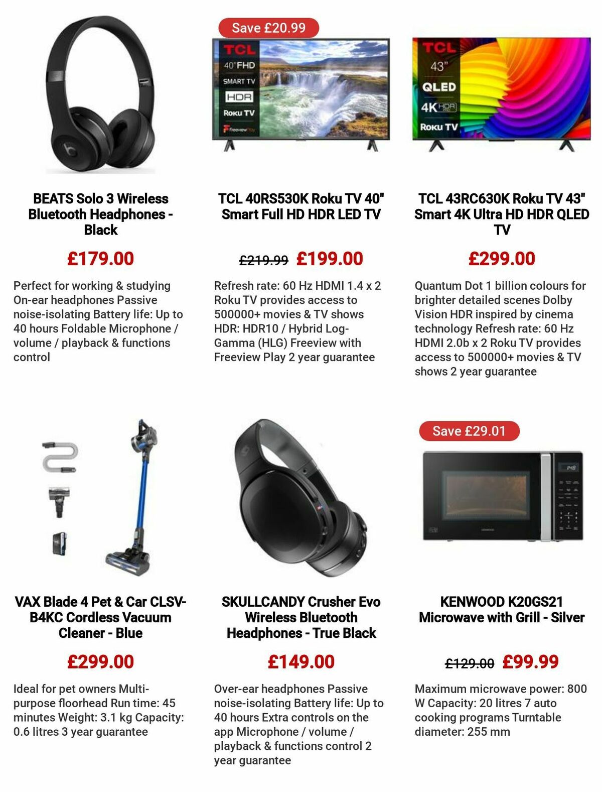 Currys Offers from 27 July