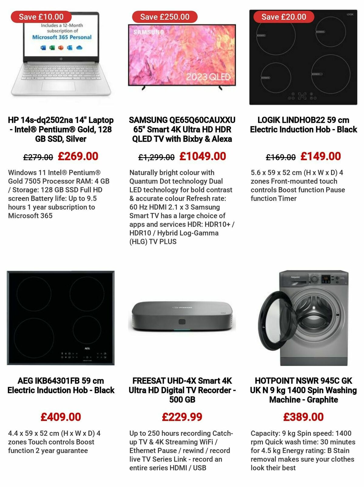Currys Offers from 27 July