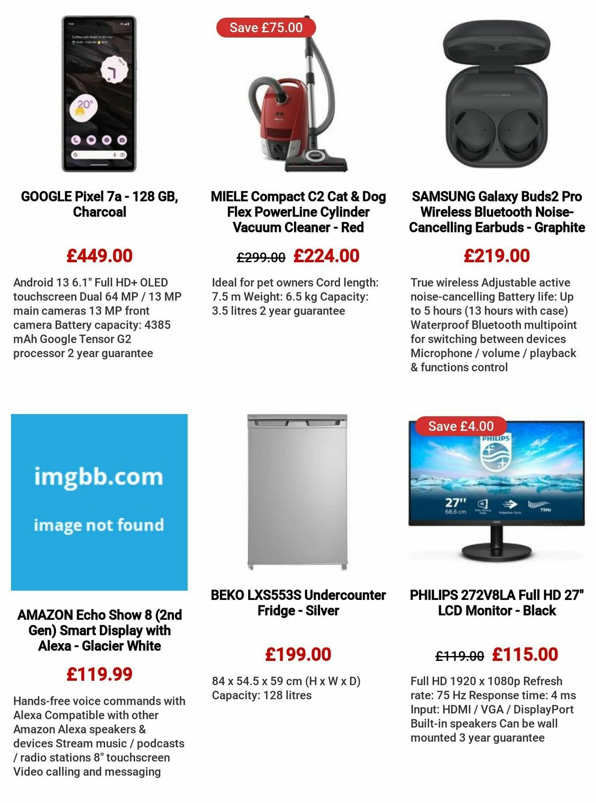 Currys Offers from 27 July