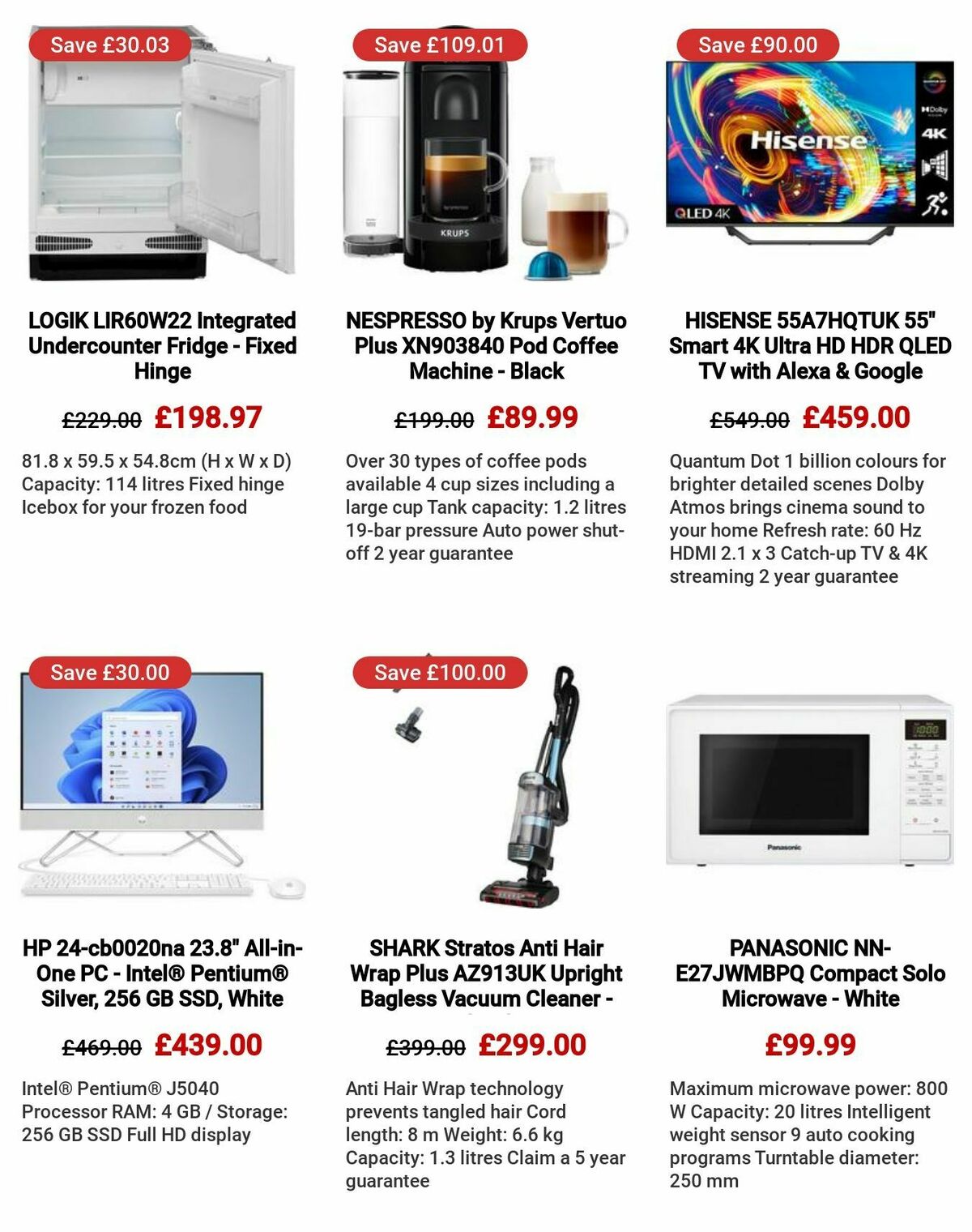 Currys Offers from 27 July