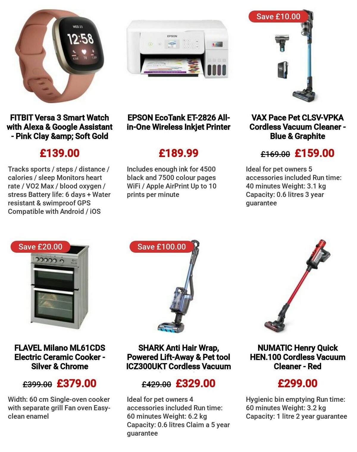 Currys Offers from 27 July