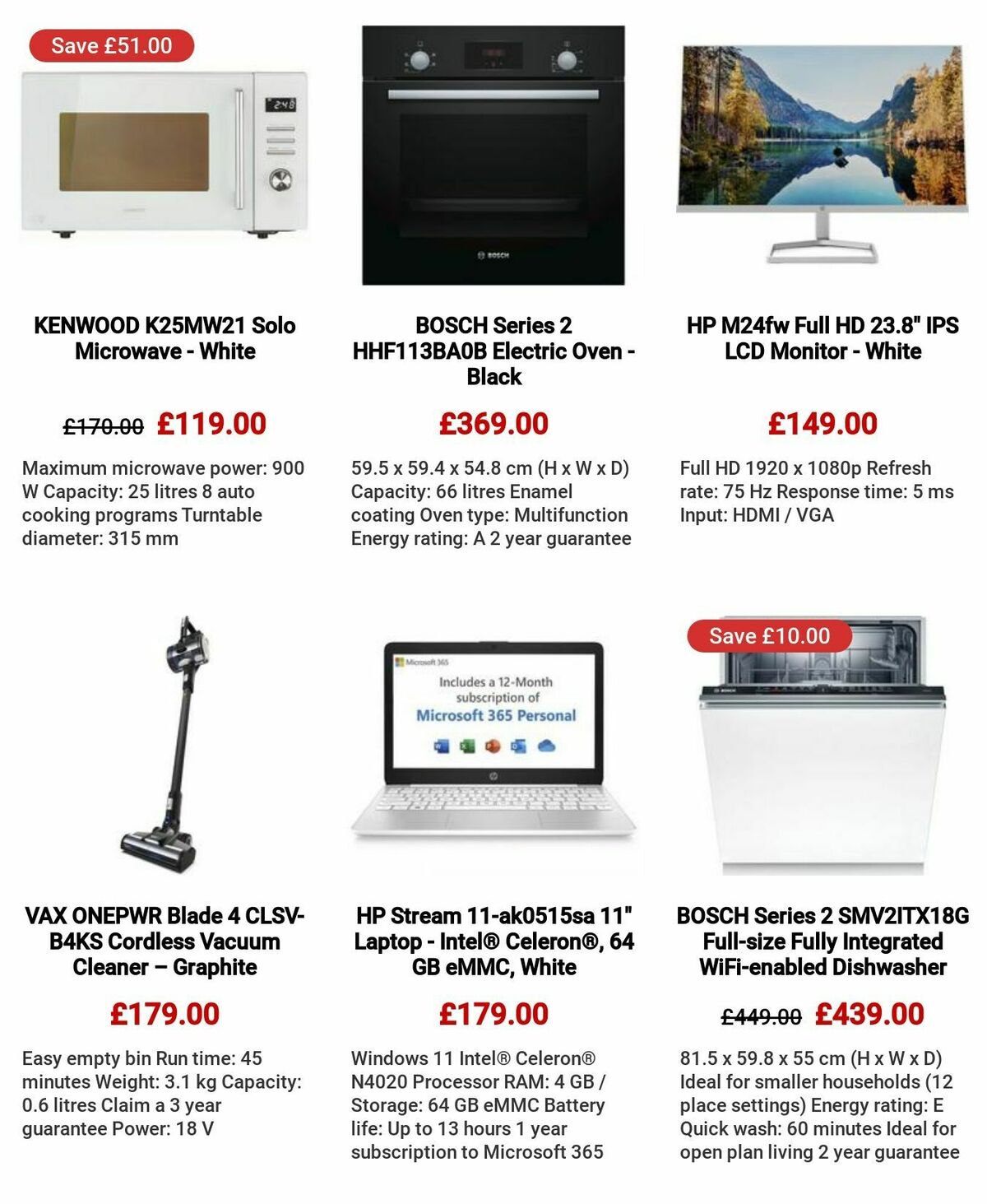 Currys Offers from 27 July