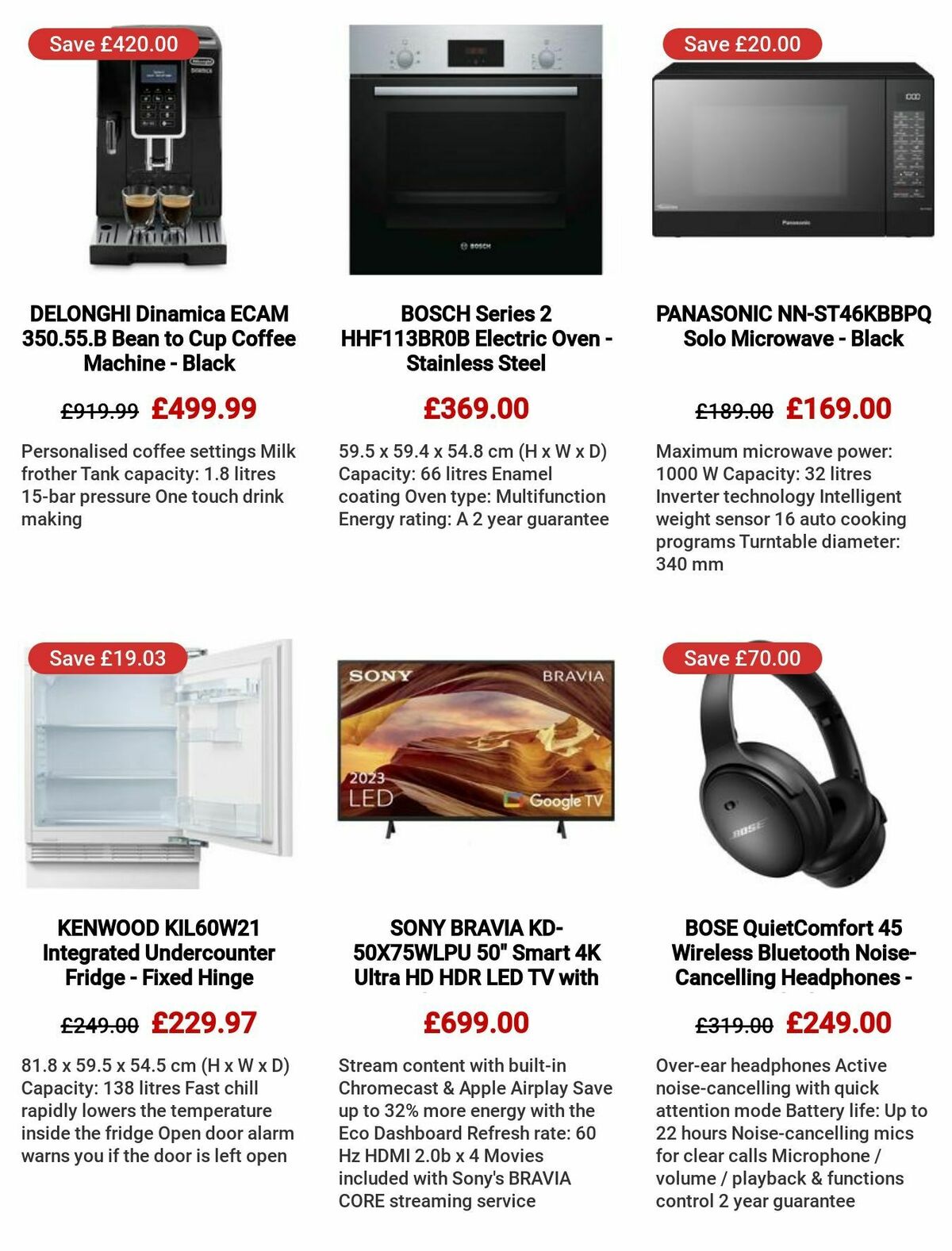 Currys Offers from 27 July