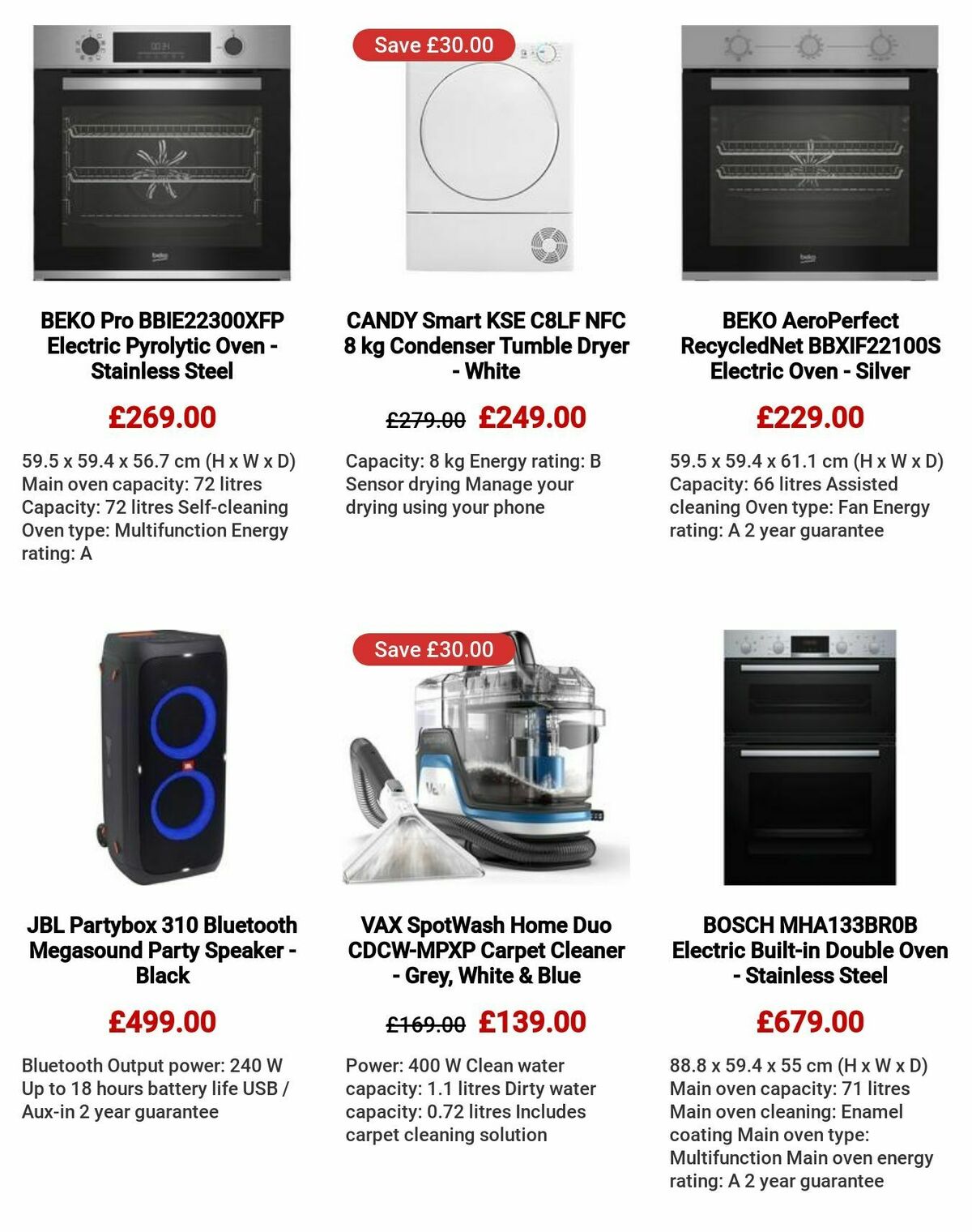 Currys Offers from 27 July
