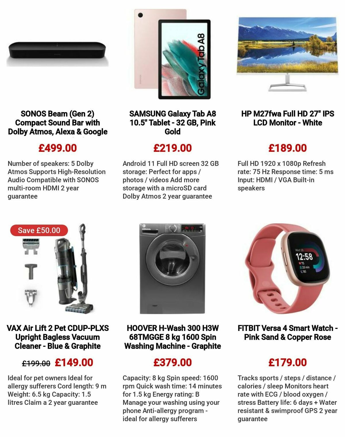 Currys Offers from 27 July