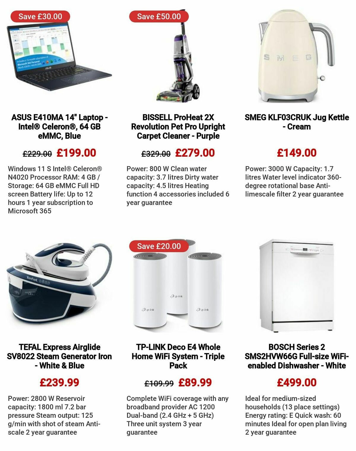 Currys Offers from 27 July