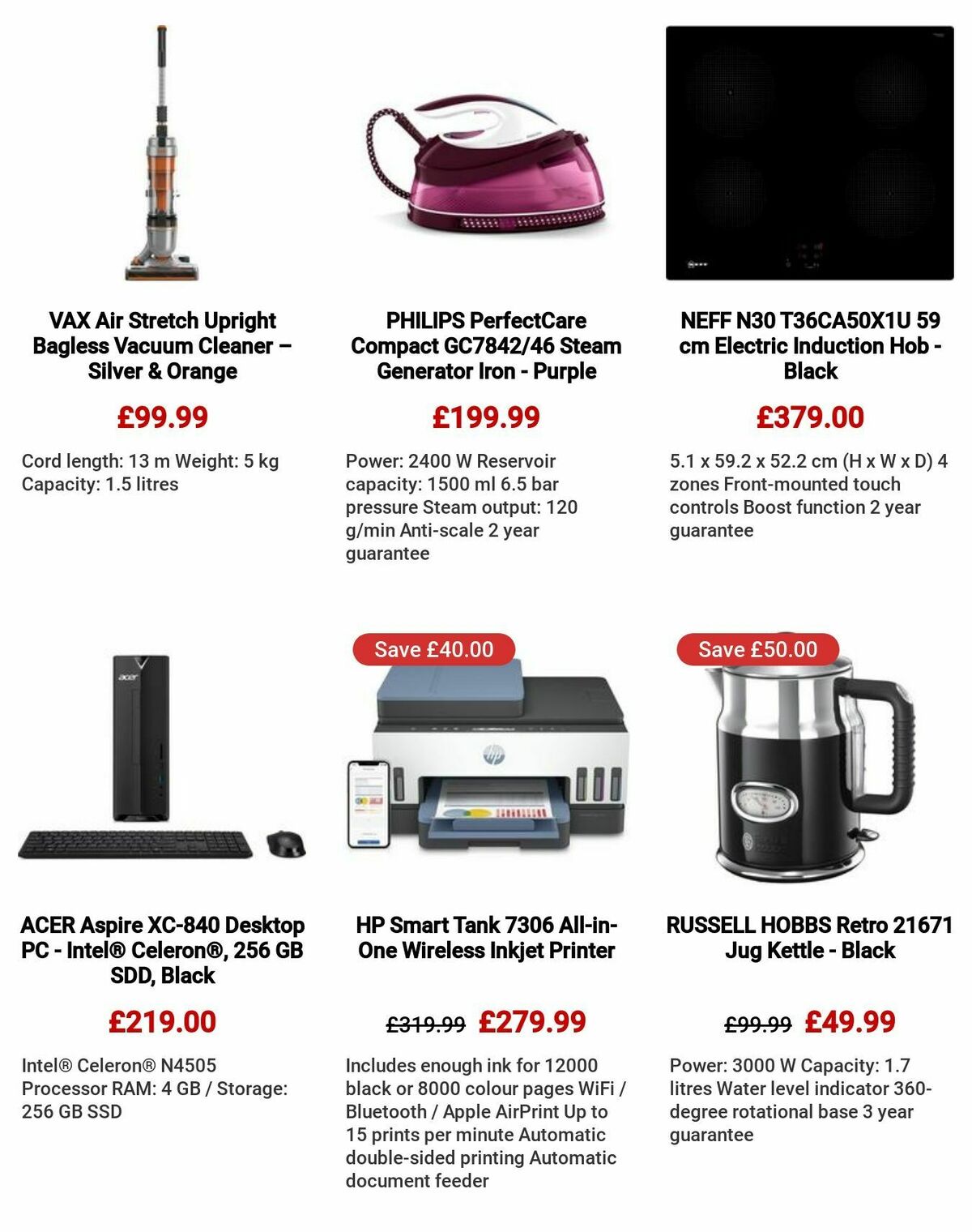 Currys Offers from 27 July