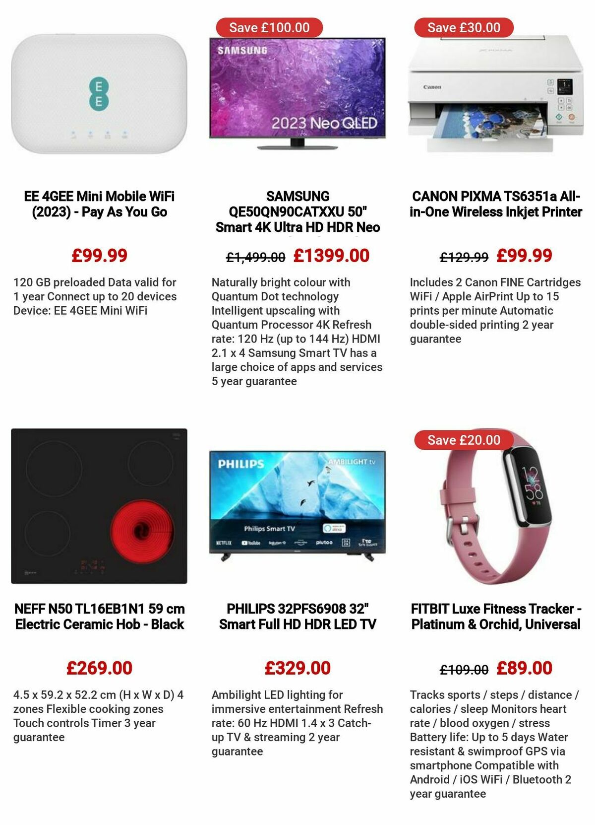 Currys Offers from 27 July