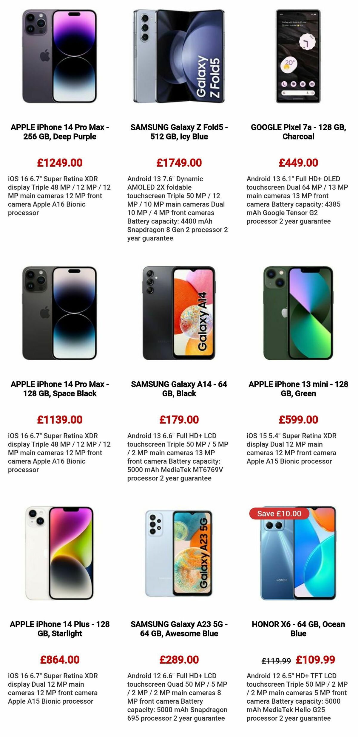 Currys Offers from 9 August
