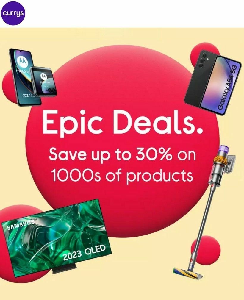 Currys Offers from 24 August