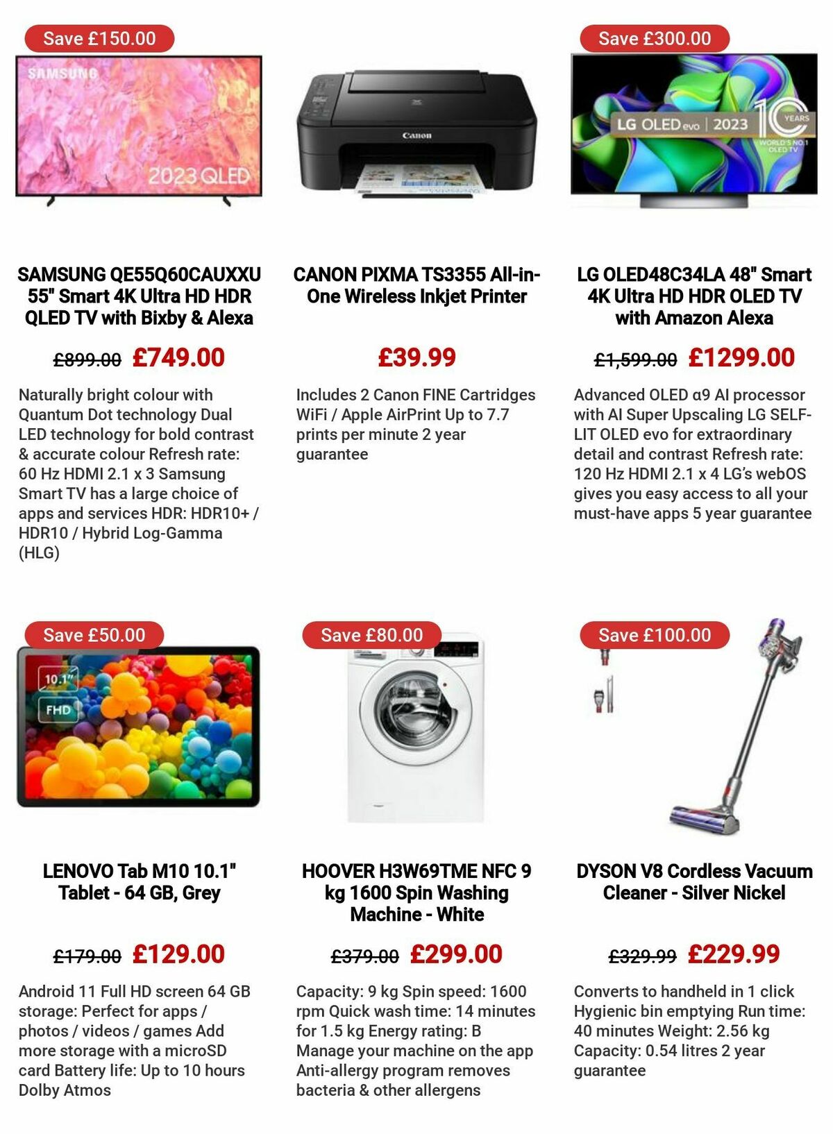 Currys Offers from 24 August