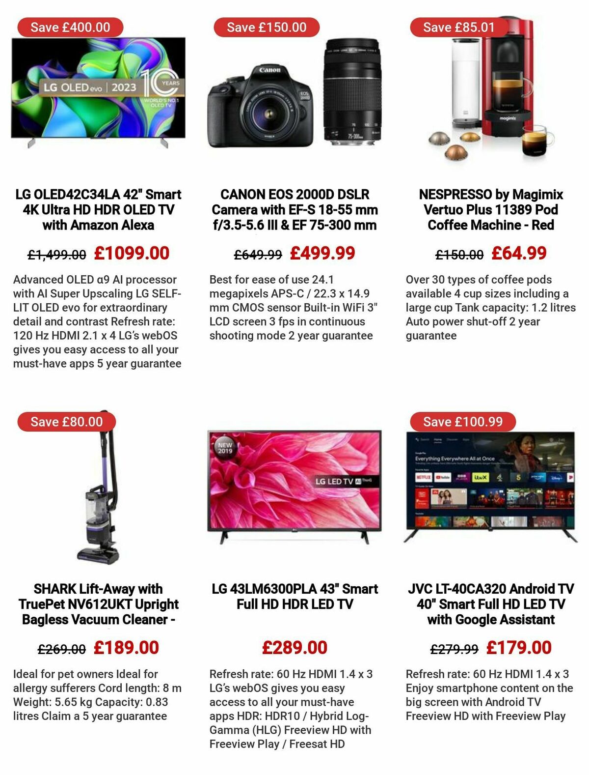Currys Offers from 24 August