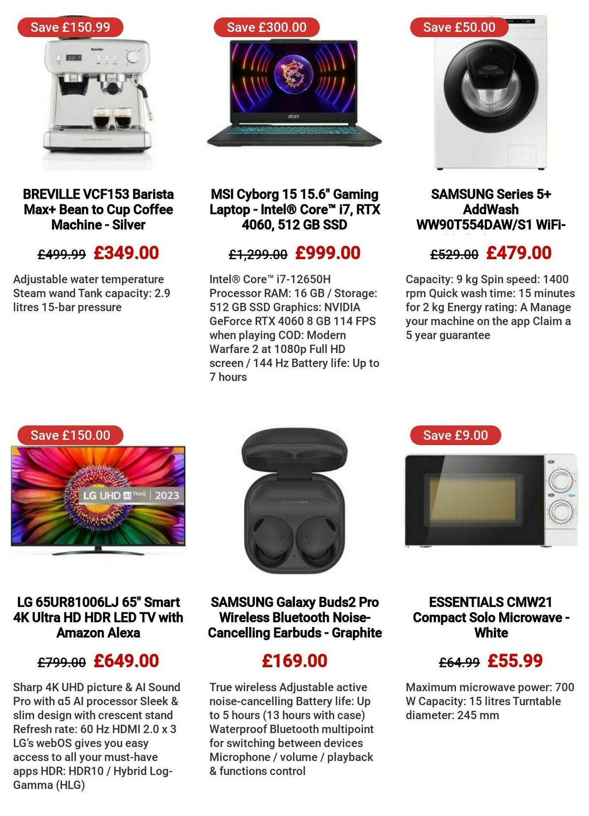 Currys Offers from 24 August