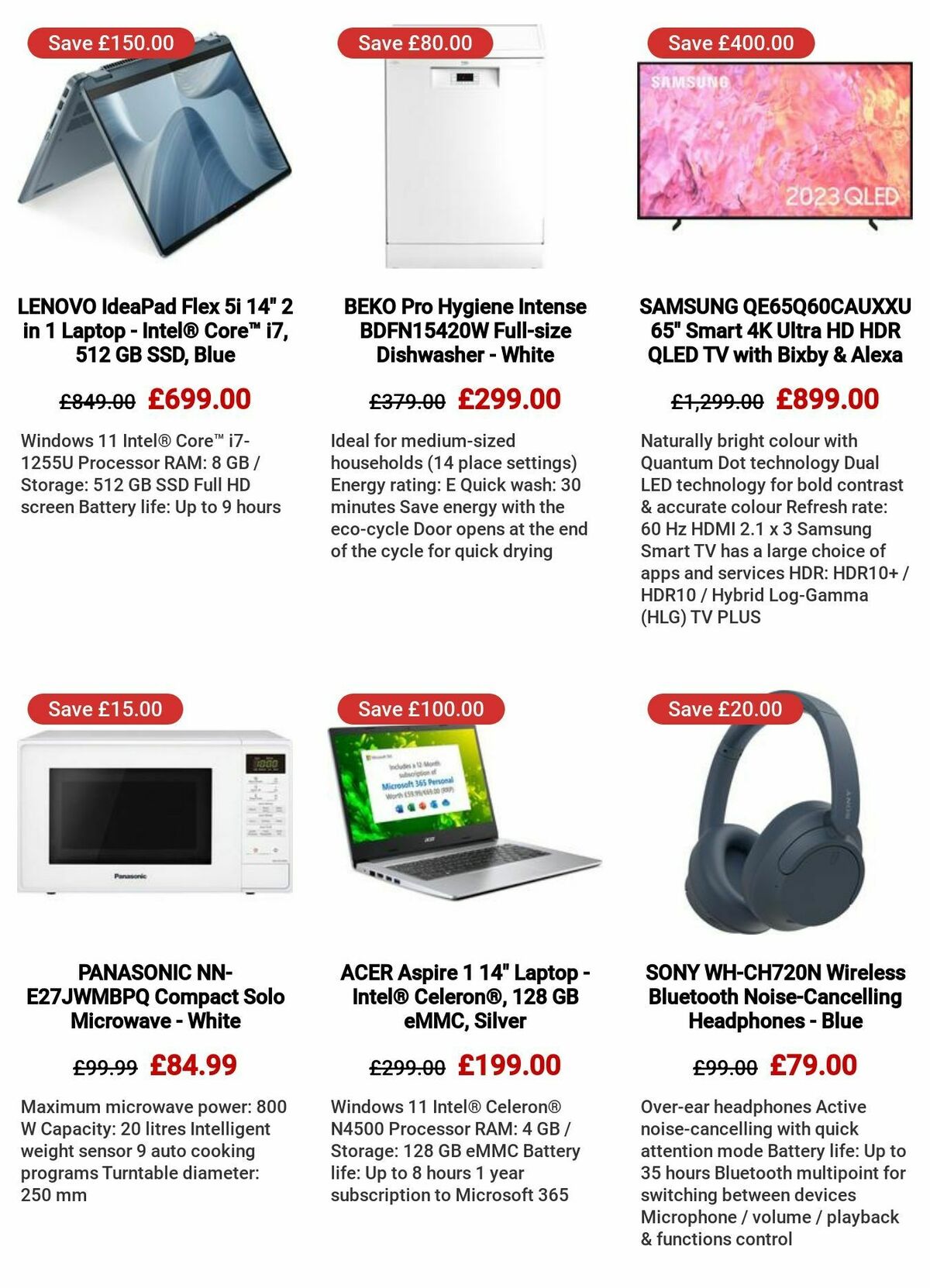 Currys Offers from 24 August