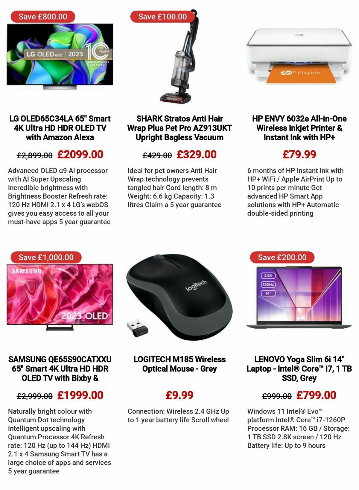 Currys Offers from 24 August