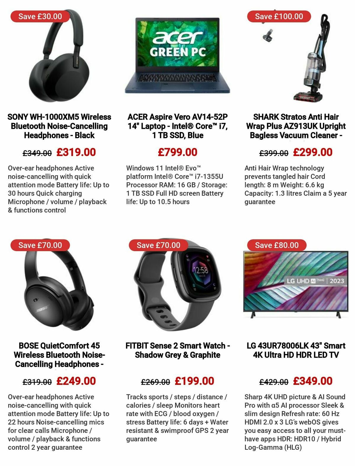 Currys Offers from 24 August