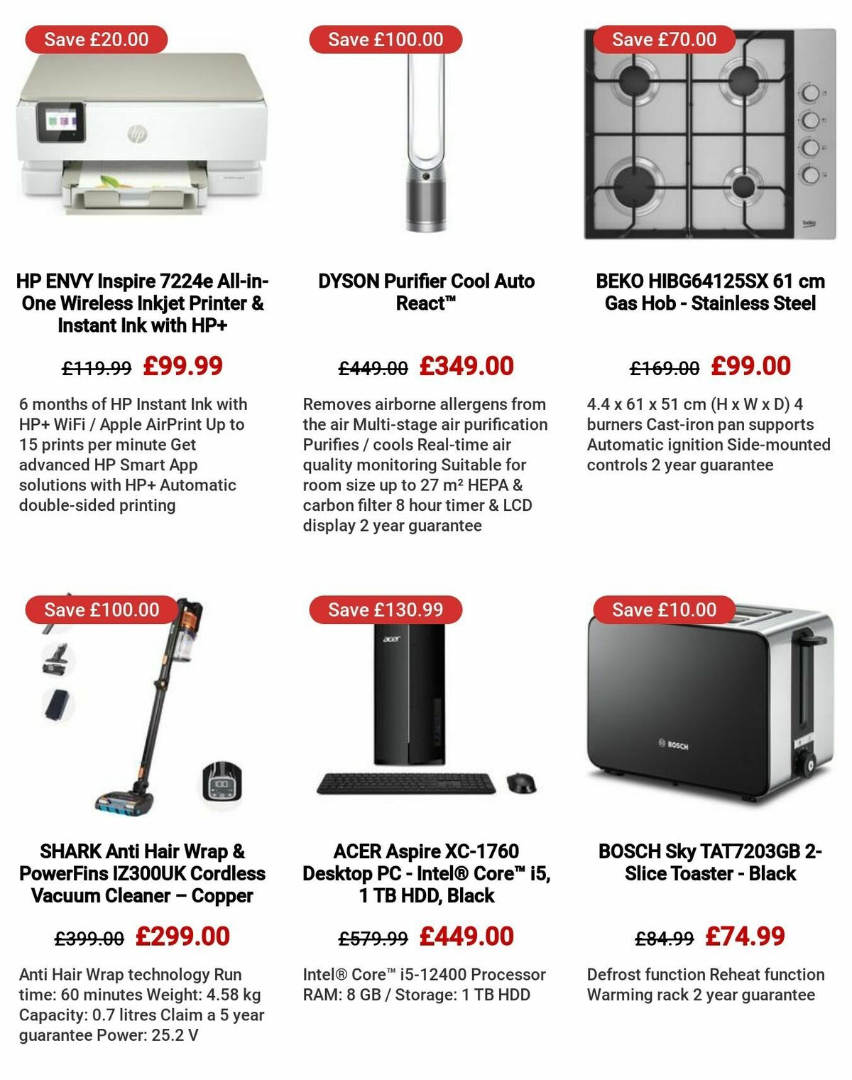 Currys Offers from 24 August