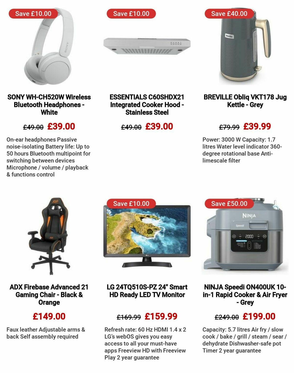 Currys Offers from 24 August