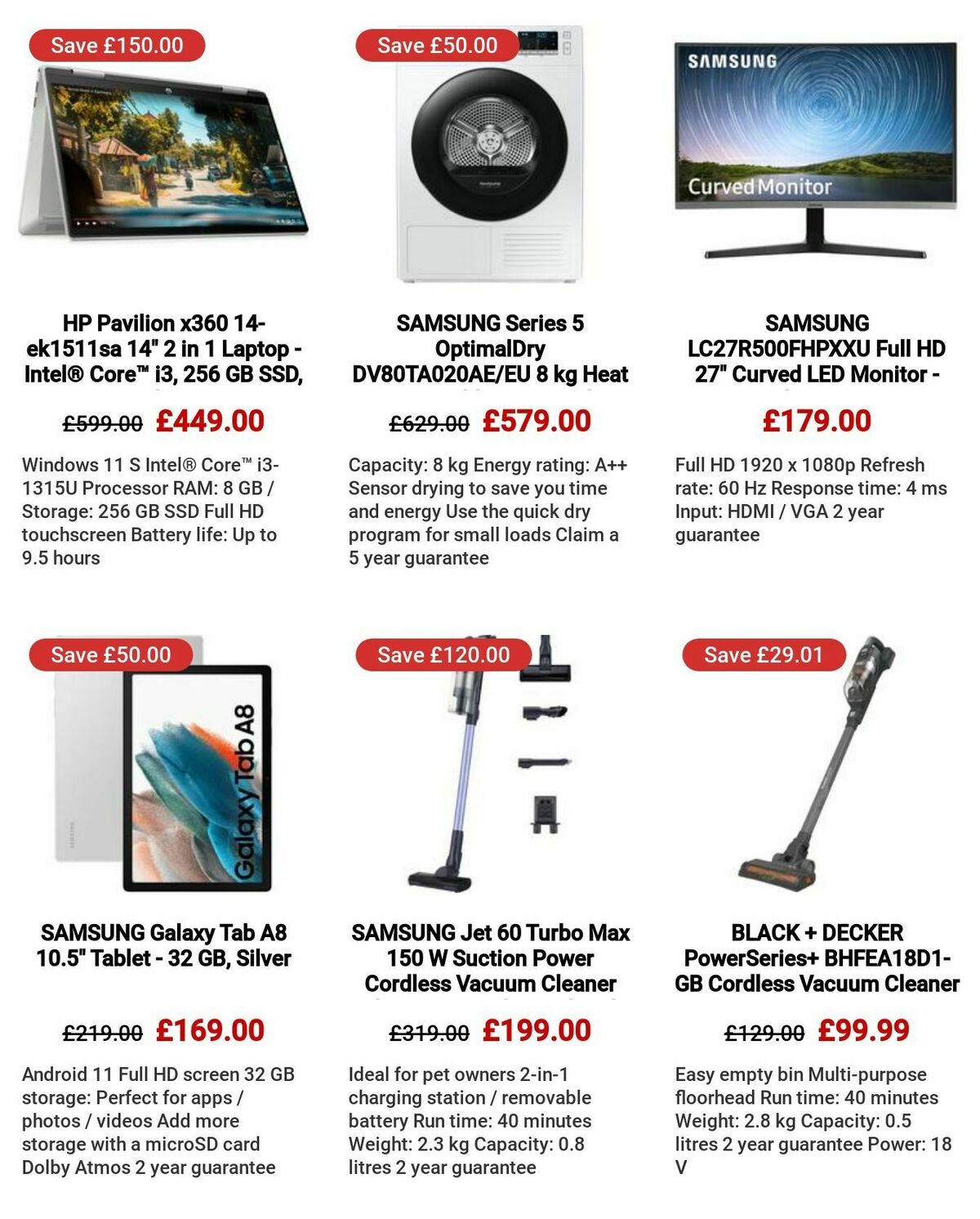 Currys Offers from 24 August