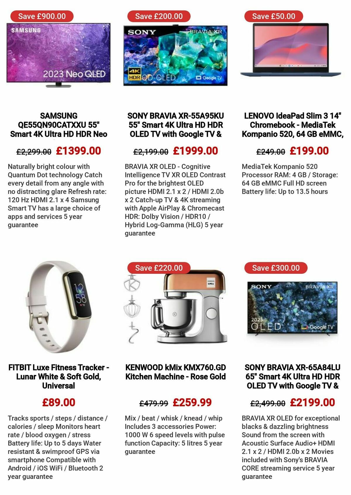 Currys Offers from 24 August
