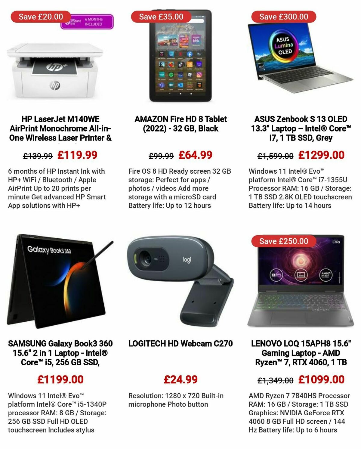 Currys Offers from 24 August