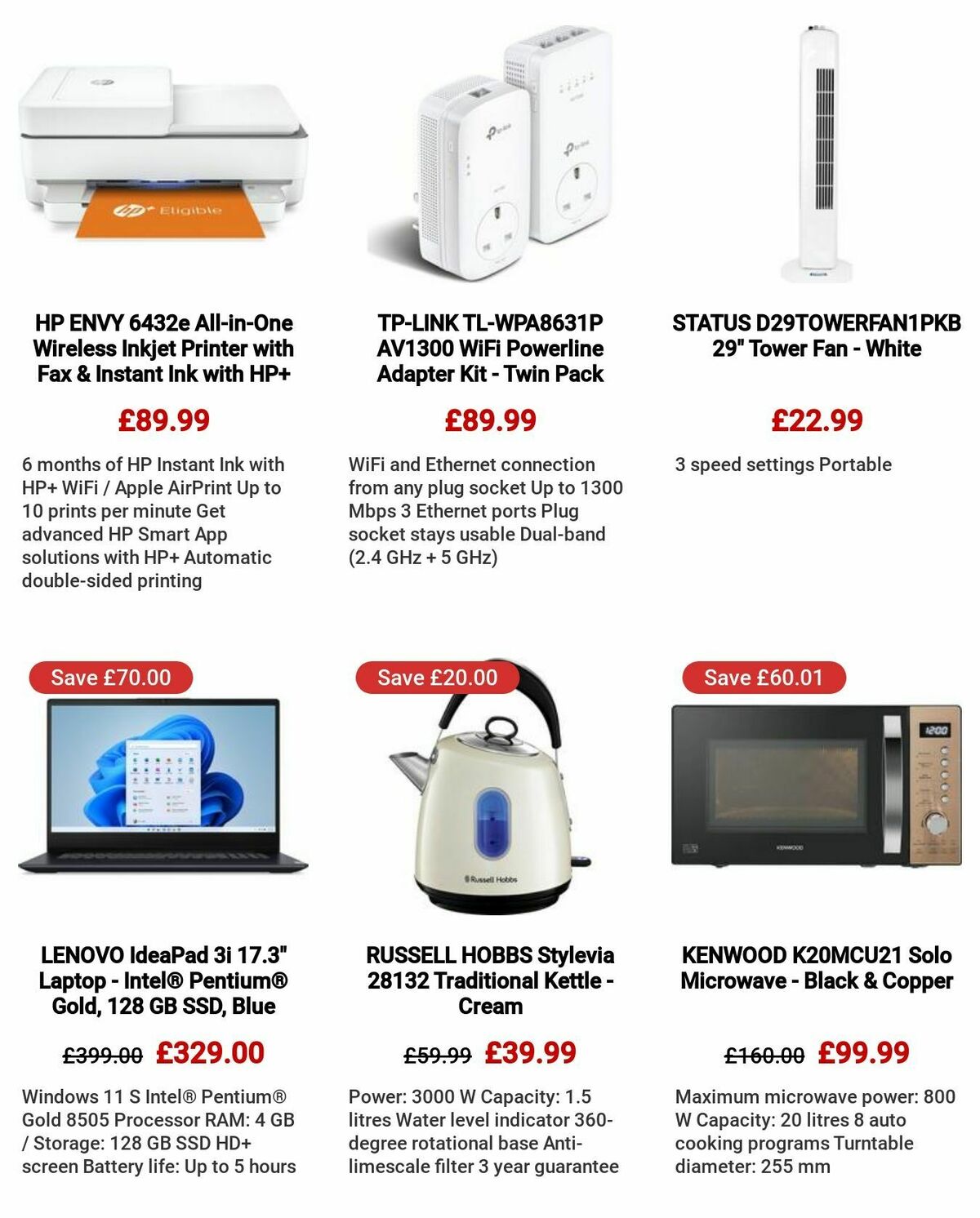 Currys Offers from 24 August