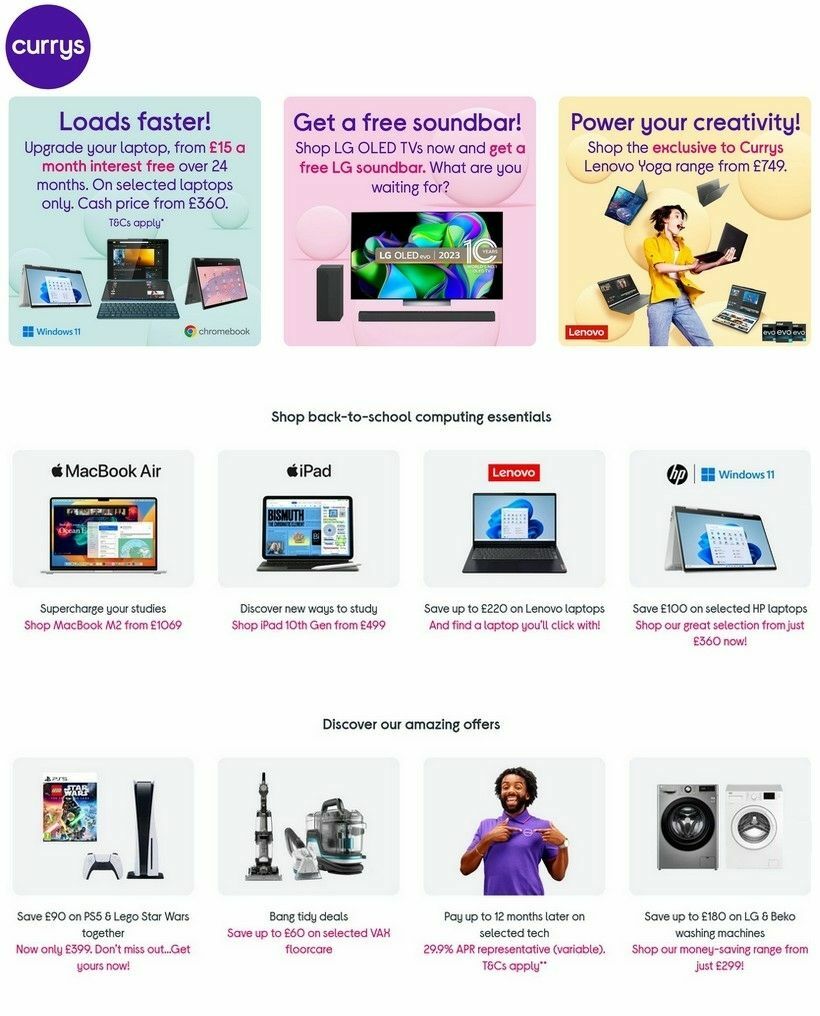 Currys Offers from 7 September