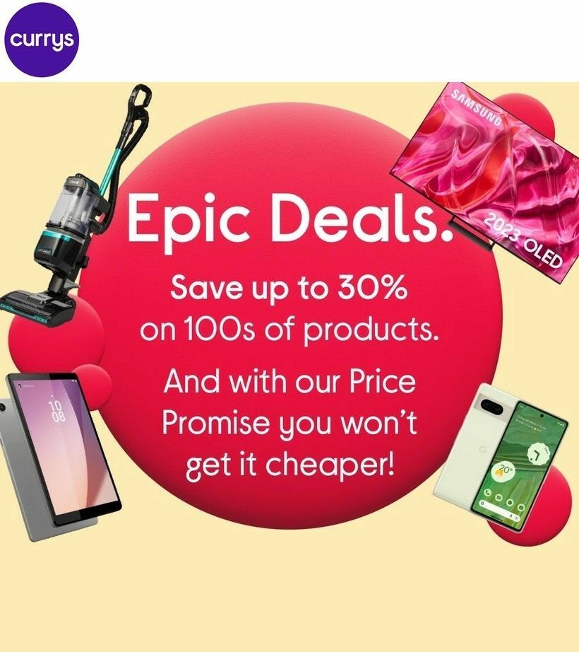 Currys Offers from 29 September