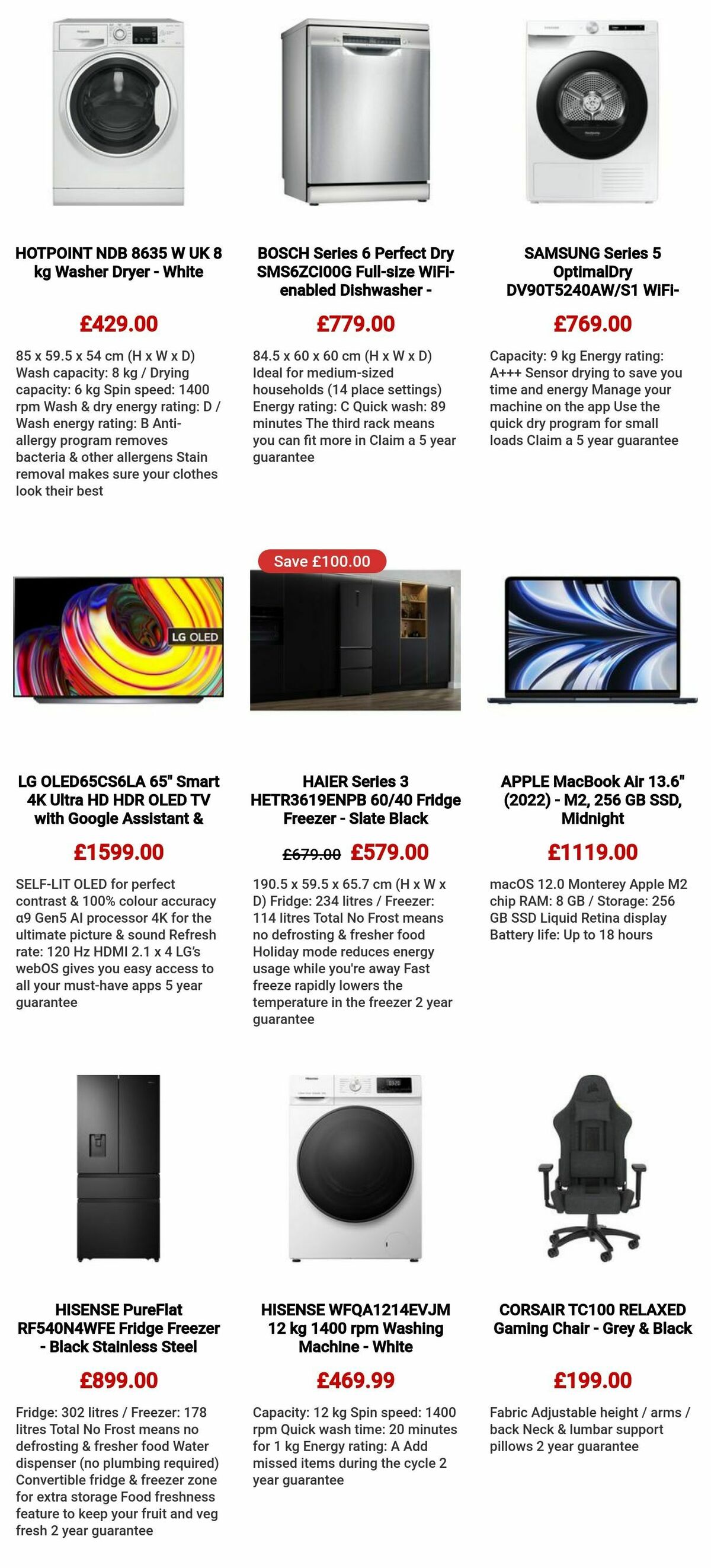 Currys Offers from 12 October