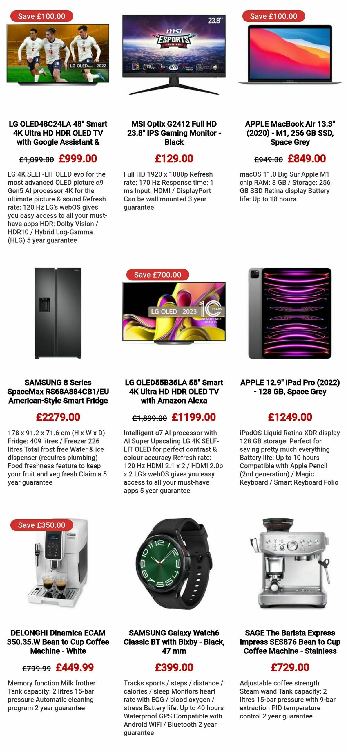 Currys Offers from 12 October