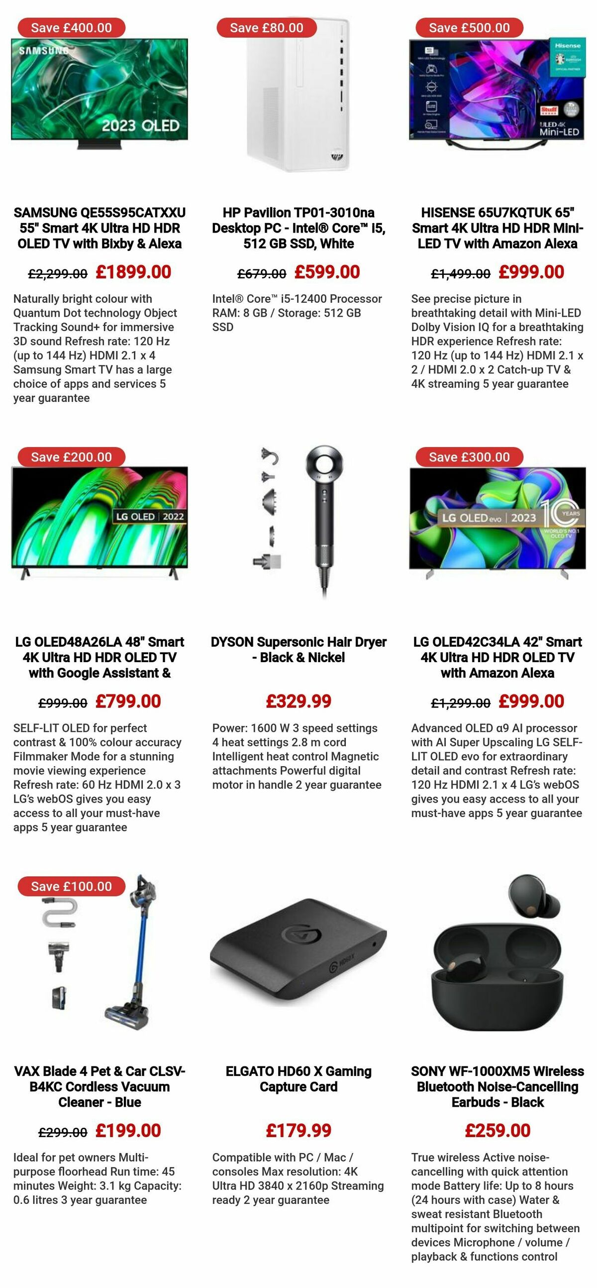 Currys Offers from 12 October