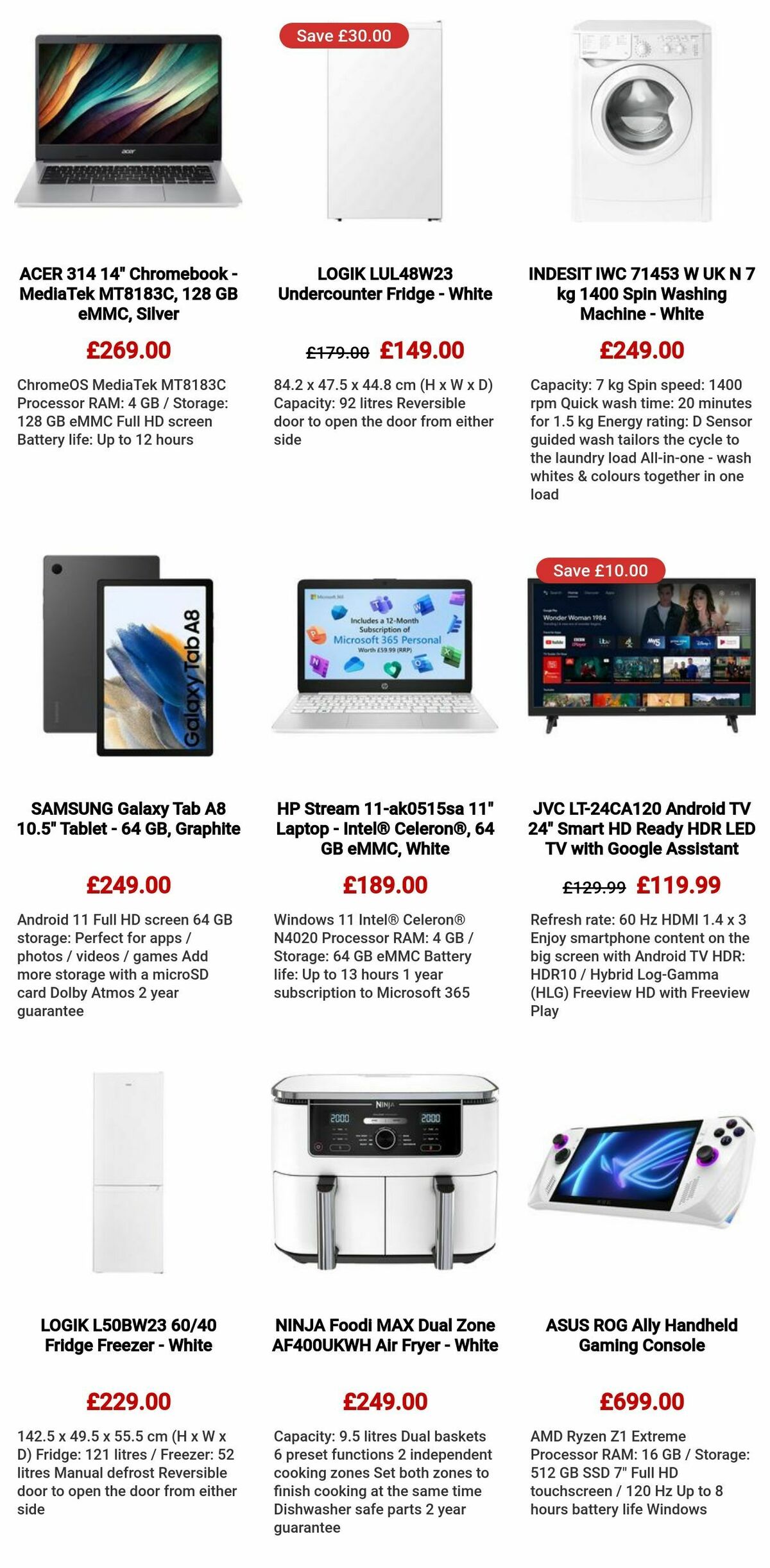 Currys Offers from 27 October